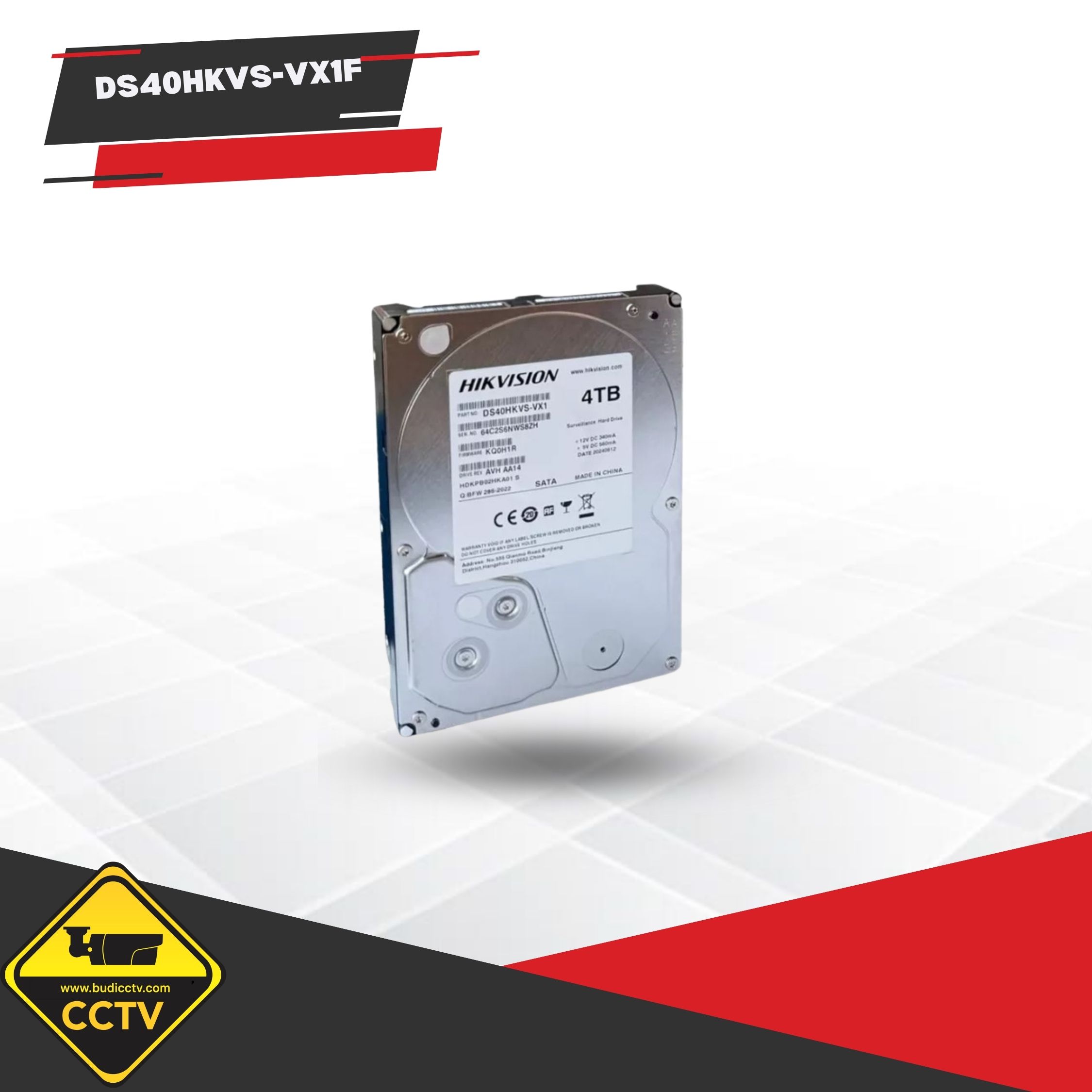 HARDDISK HIKVISION 4TB DS40HKVS-VX1