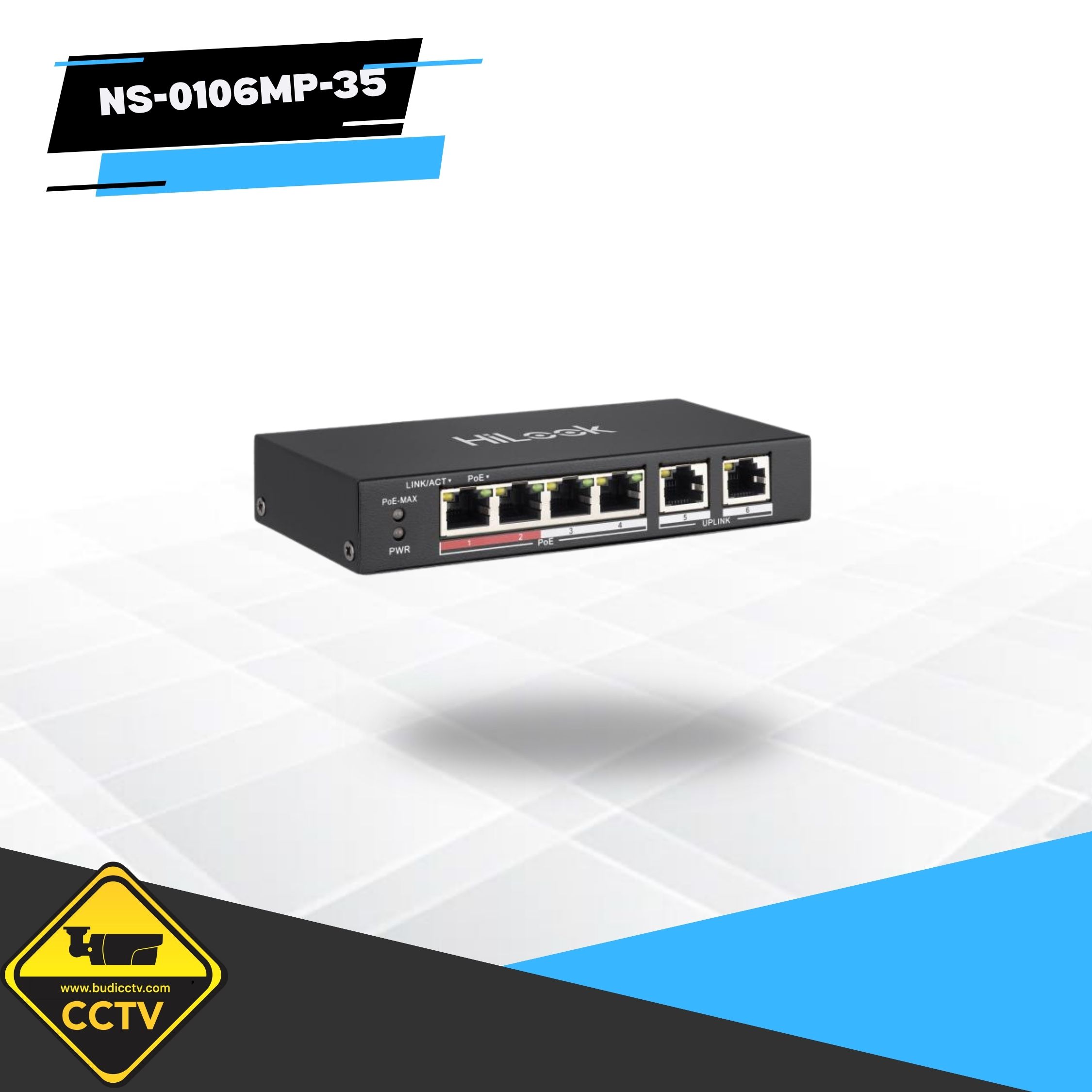 POE HILOOK 4 PORT NS-0106MP-35