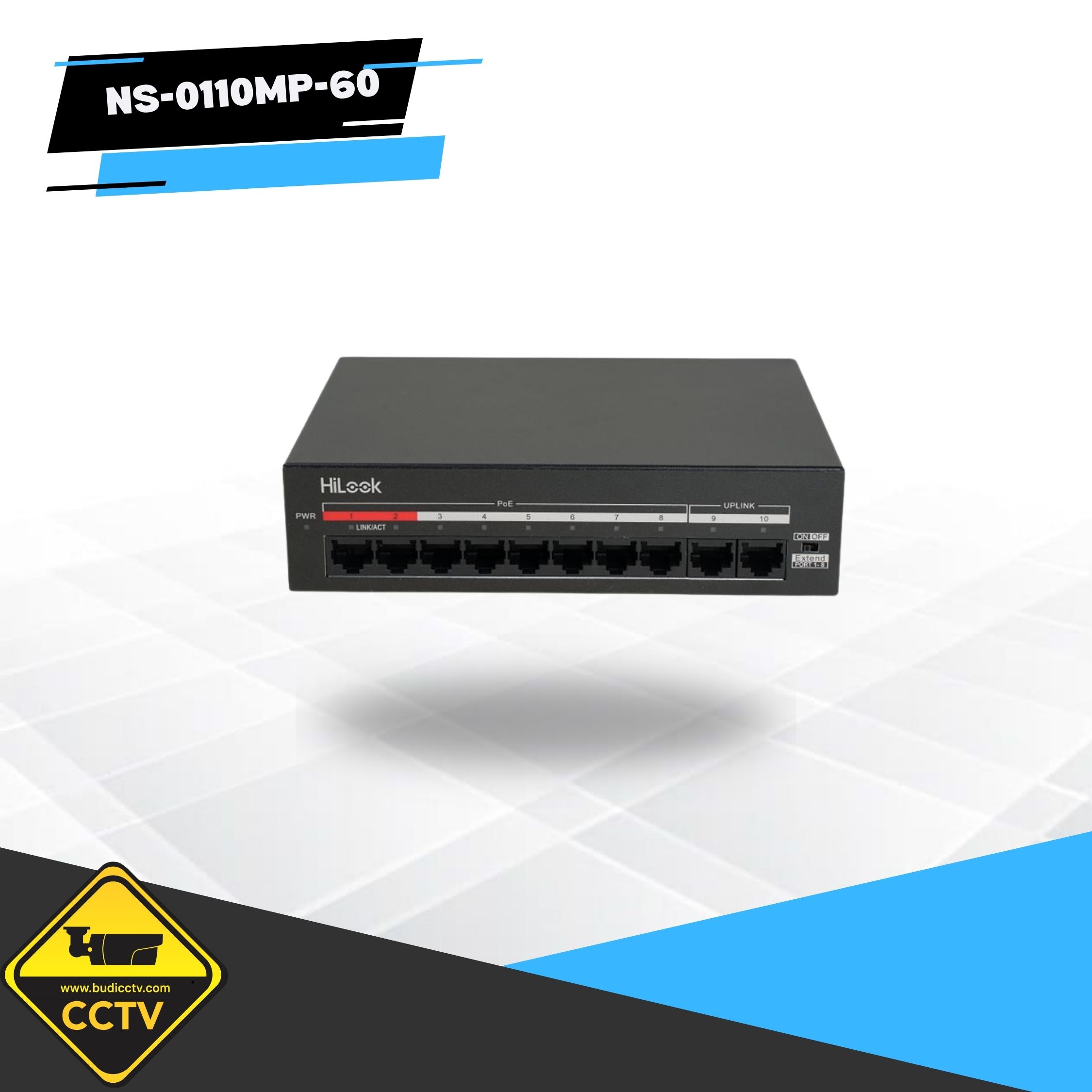 POE HILOOK 8 PORT NS-0110MP-60