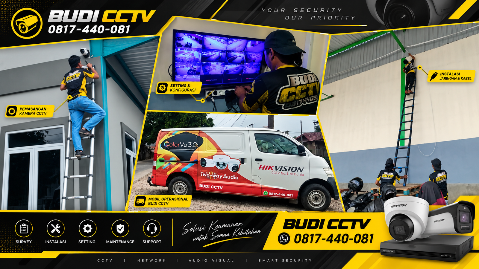 Instalasi CCTV Hikvision di Pabrik Tegal, Sistem Skalabel untuk Ekspansi Usaha