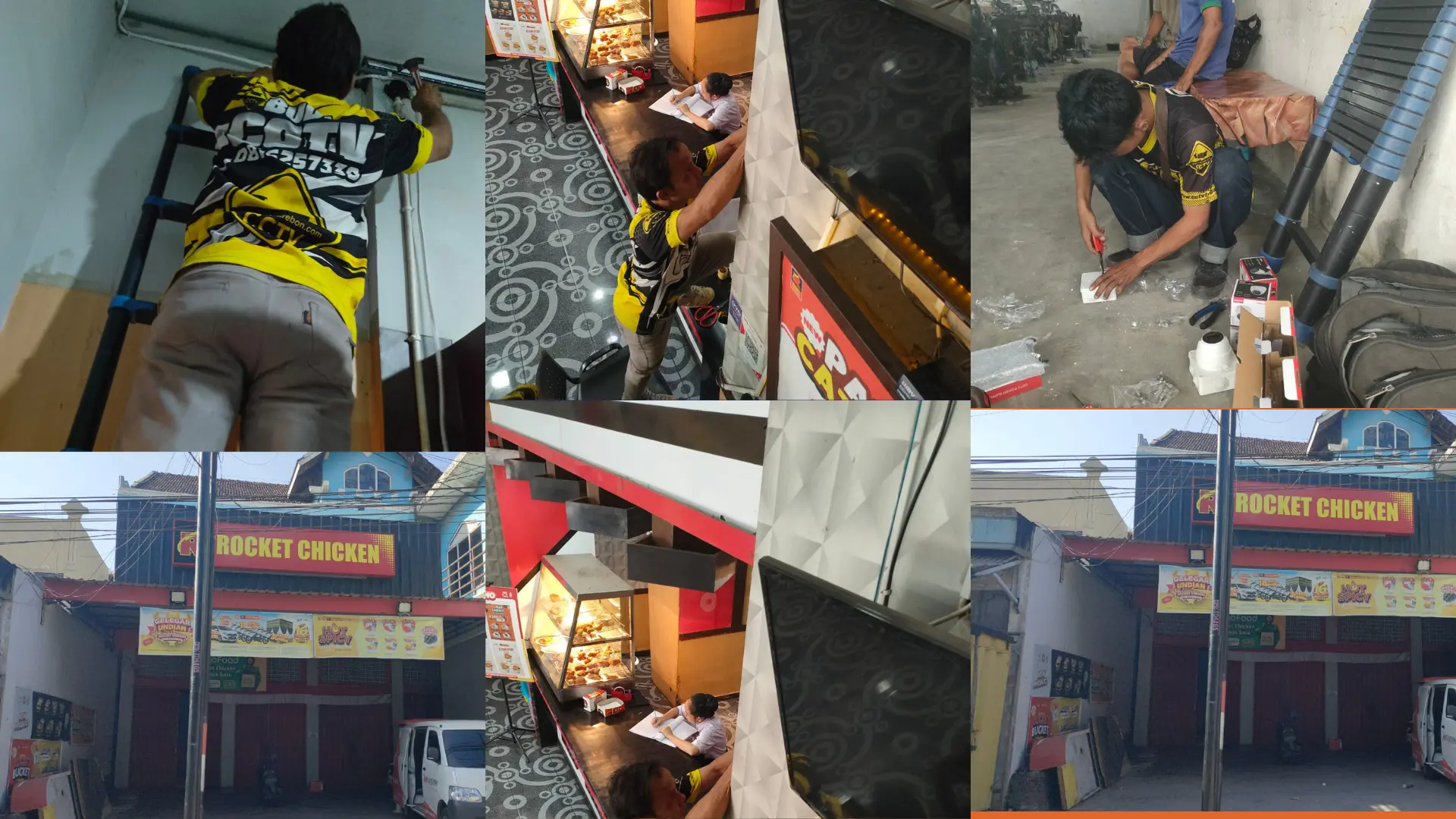 Pasang CCTV Tegal – Instalasi Hikvision di Roket Chicken untuk Usaha Lebih Aman