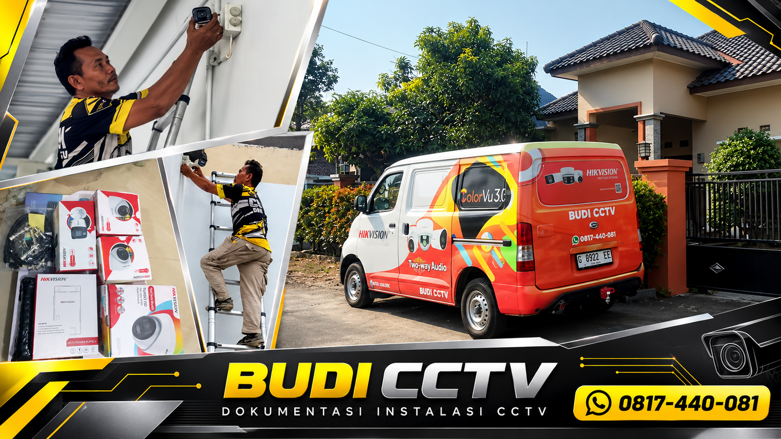 Instalasi CCTV Hikvision di Rumah Tegal dengan Dukungan Layanan Purna Jual