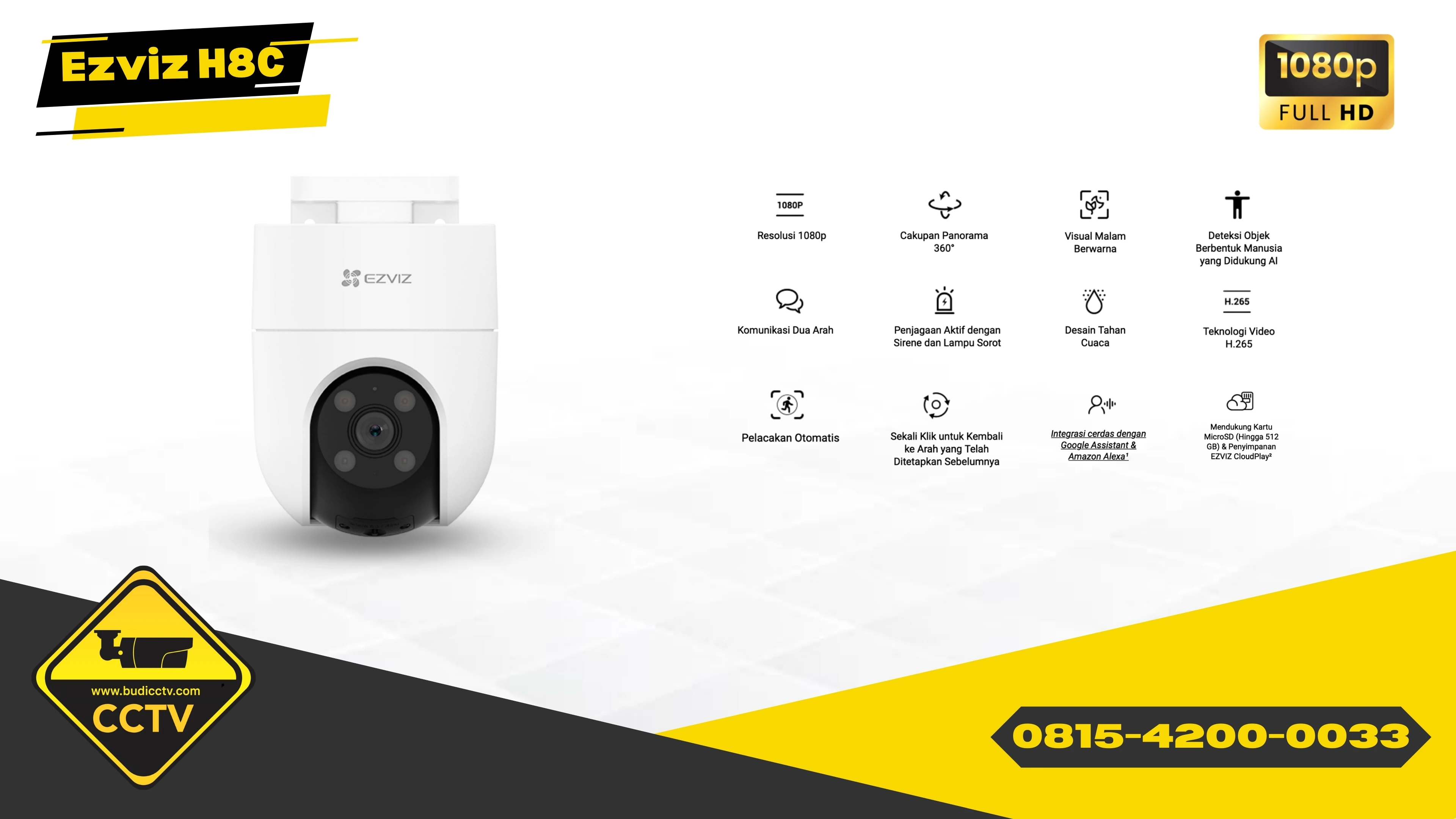 Pasang CCTV WiFi Murah di Tegal dengan EZVIZ H8c: Solusi Canggih untuk Rumah & Usaha